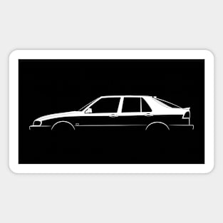 Saab 9000 Aero Silhouette Magnet